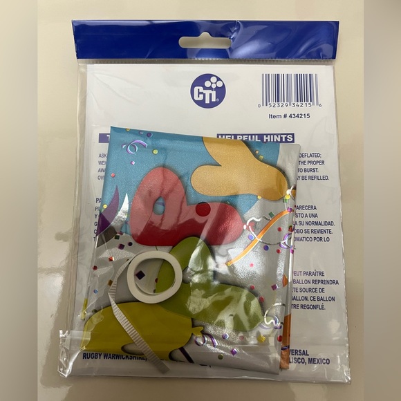 CTI Balloon “Happy Birthday” Foil Balloon 26” - 66cm Durafloat NIP - Picture 2 of 2